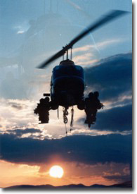 Hubschrauber mit Cobra-Beamten