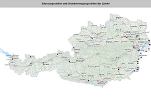 Karte mit Erfassungsstellen